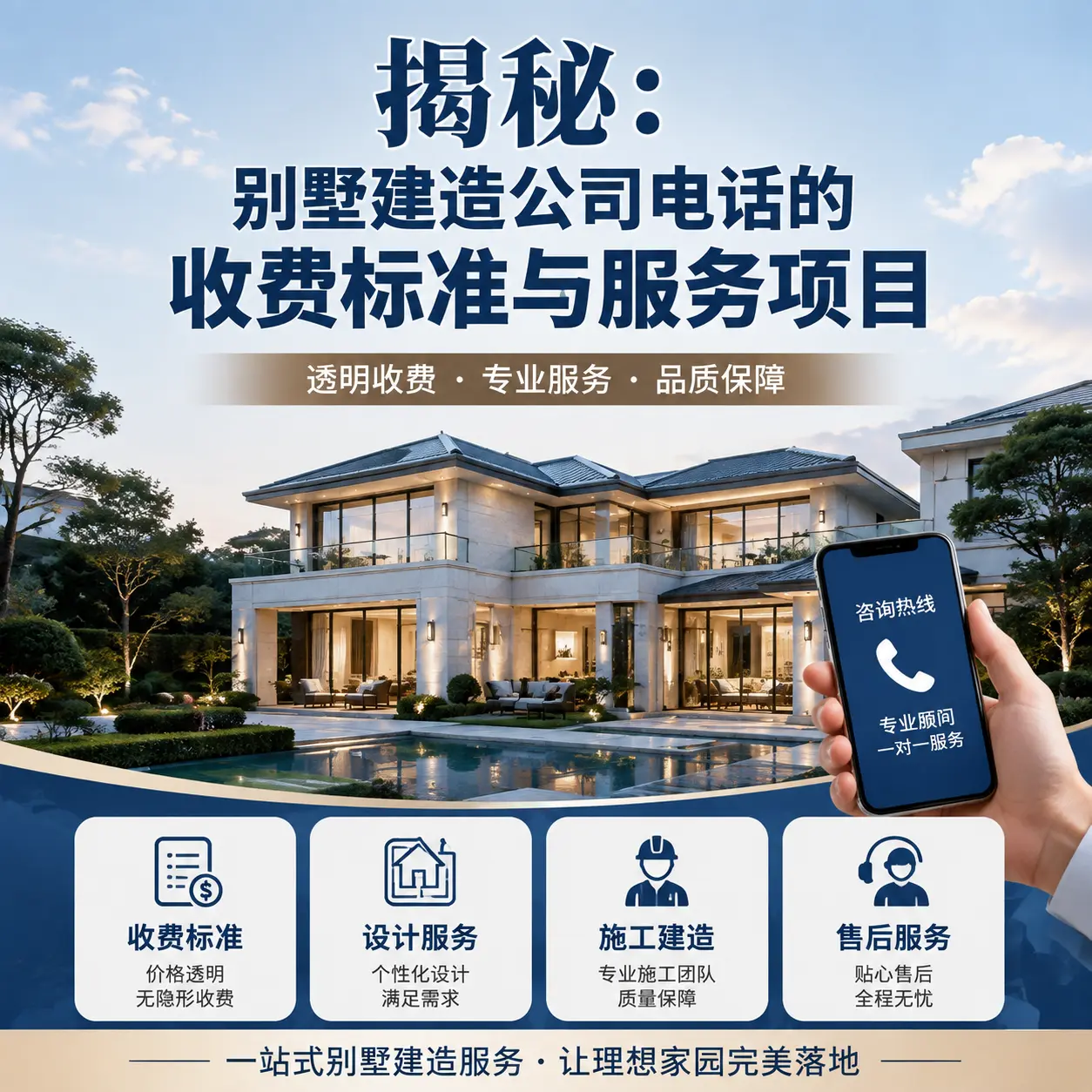 揭秘:余庆别墅建造公司电话的收费标准与服务项目