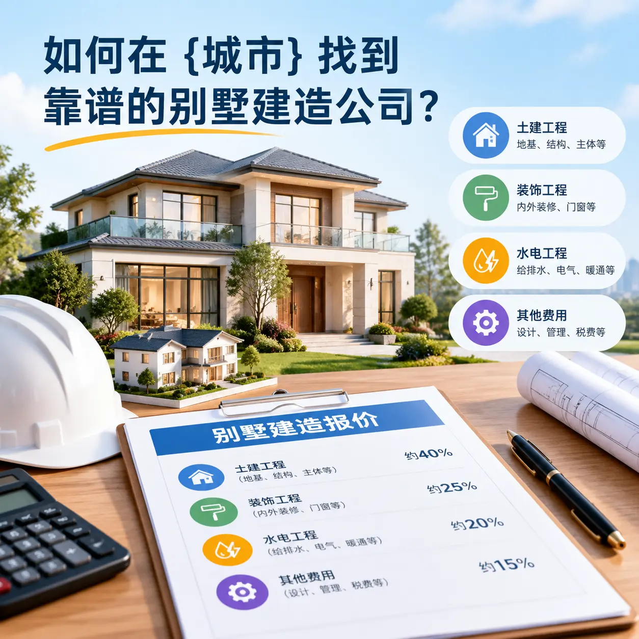 如何在 余庆 找到靠谱的别墅建造公司?