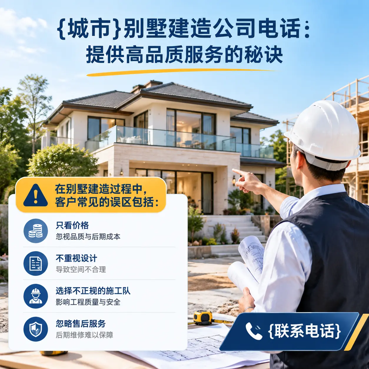 余庆别墅建造公司电话:提供高品质服务的秘诀