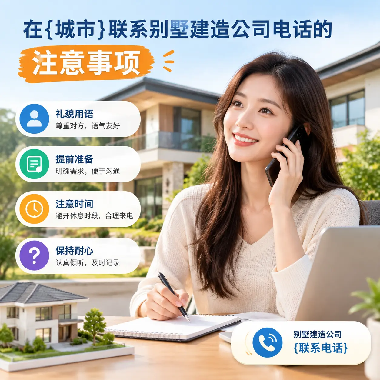在余庆联系别墅建造公司电话的注意事项