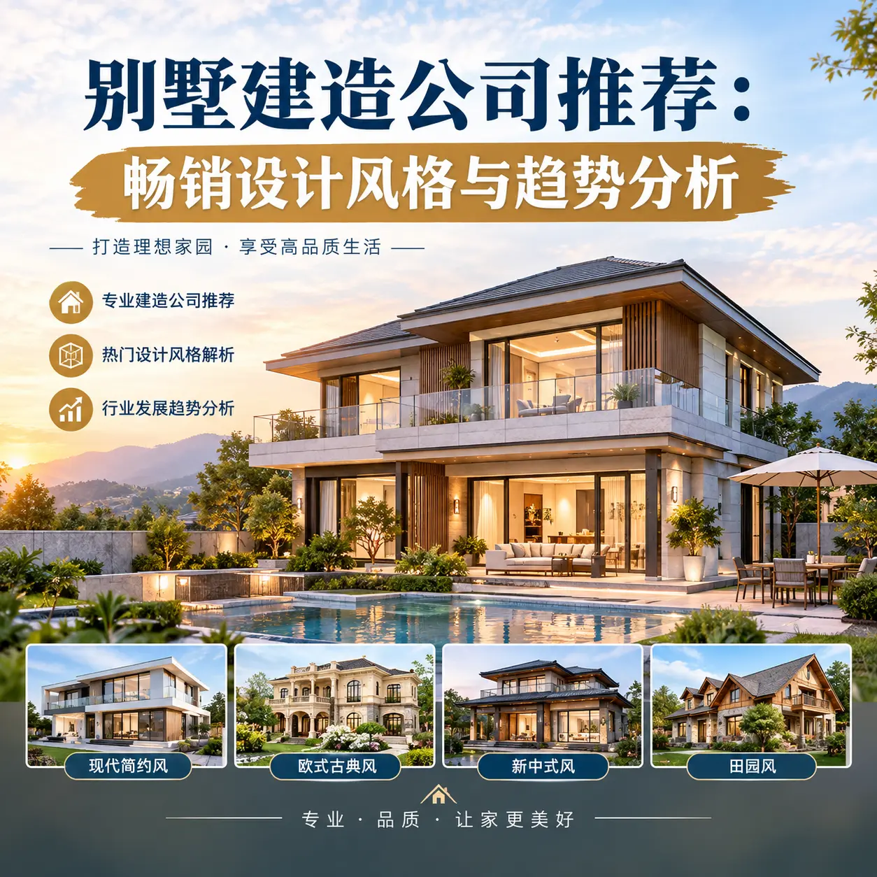 别墅建造公司推荐: 余庆 畅销设计风格与趋势分析
