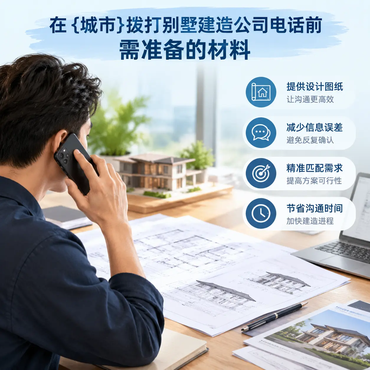 在余庆拨打别墅建造公司电话前需准备的材料